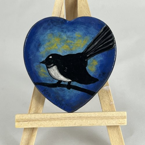 Fan Tail Heart Blue (Fridge Magnet)